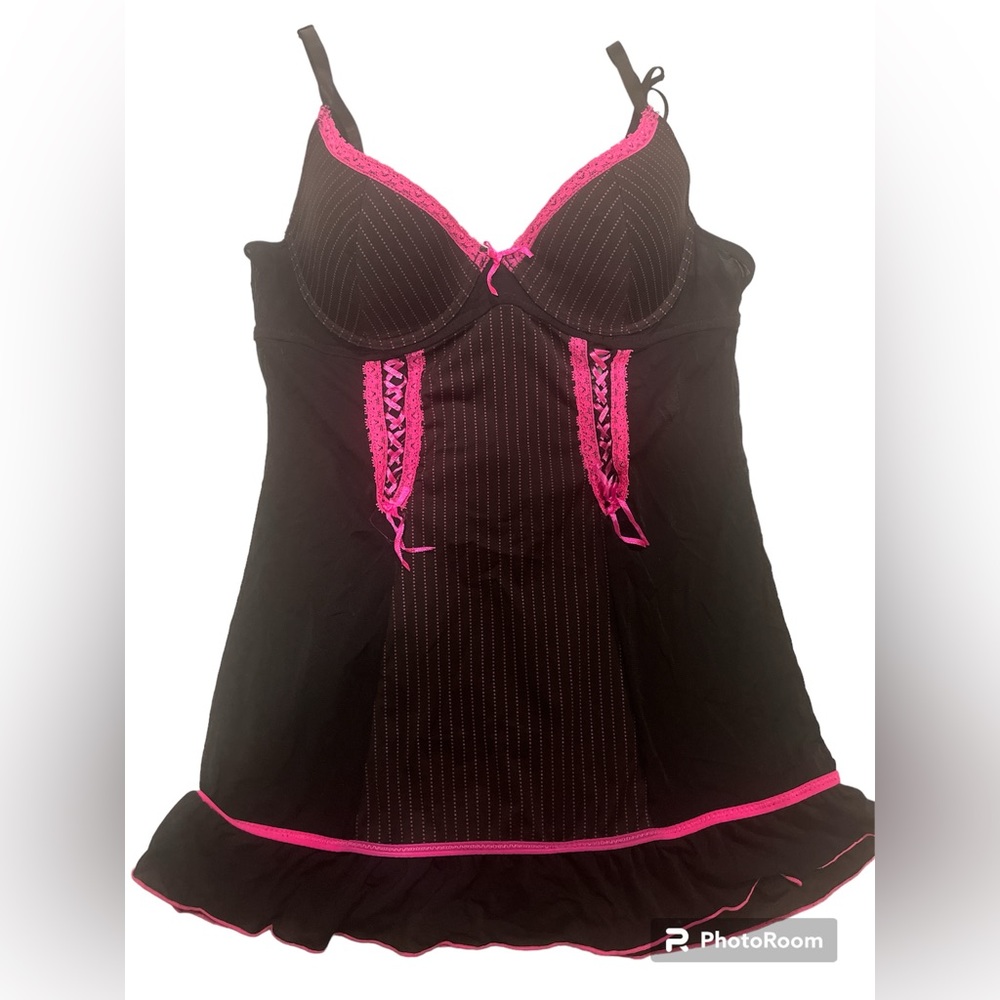 Nature Intimates black and pink Lingerie
